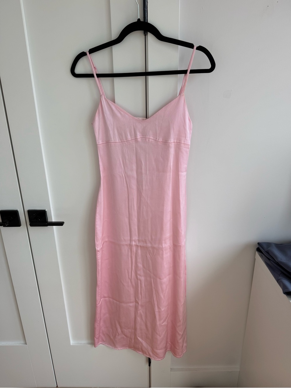 Zara Pink Midi Slip Dress